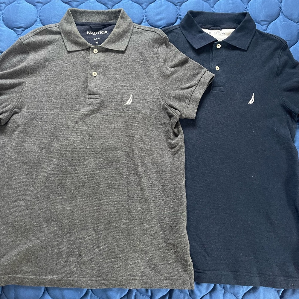 Two Men’s Nautica Polos XS